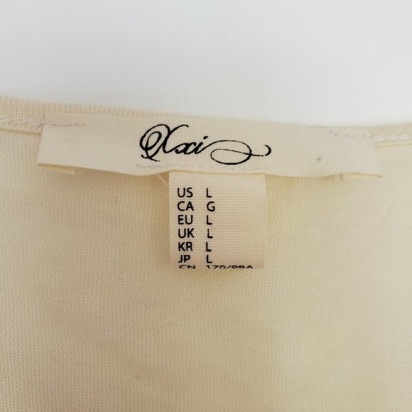 F21 Cream Knot Crop Top - Picture 4 of 10